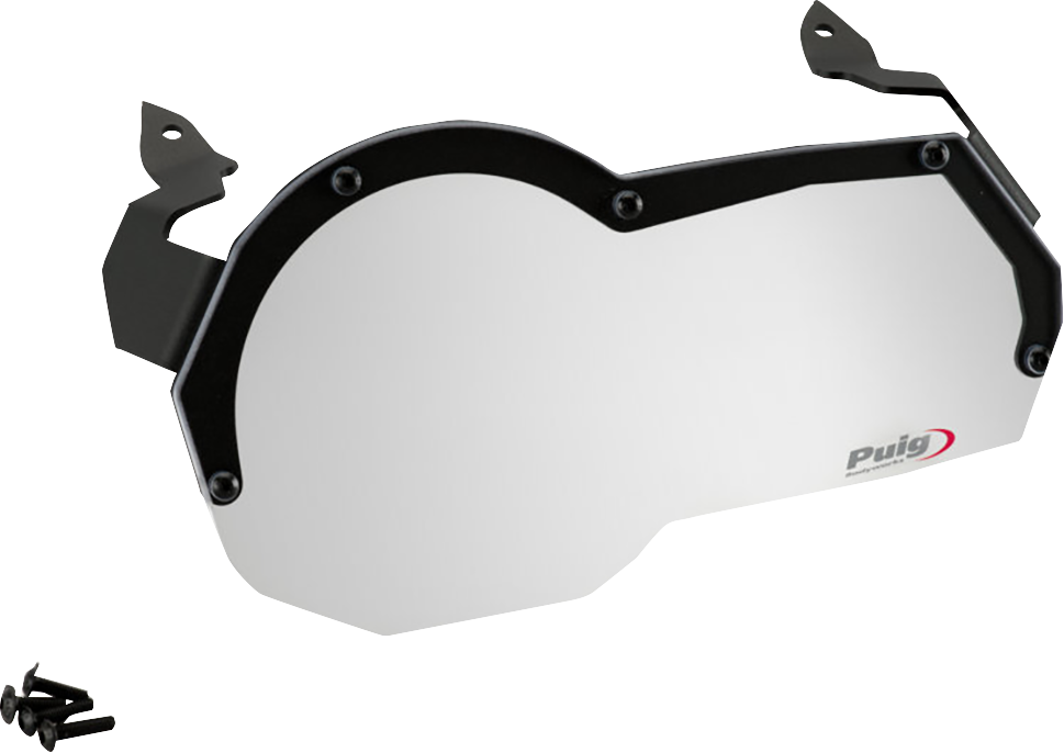 PUIG HI-TECH PARTS Protective Headlight Cover - Clear - '13-'24 R1200GS/R1250GS