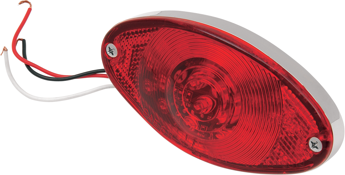 Drag Specialties Taillight, Cateye Led - Red