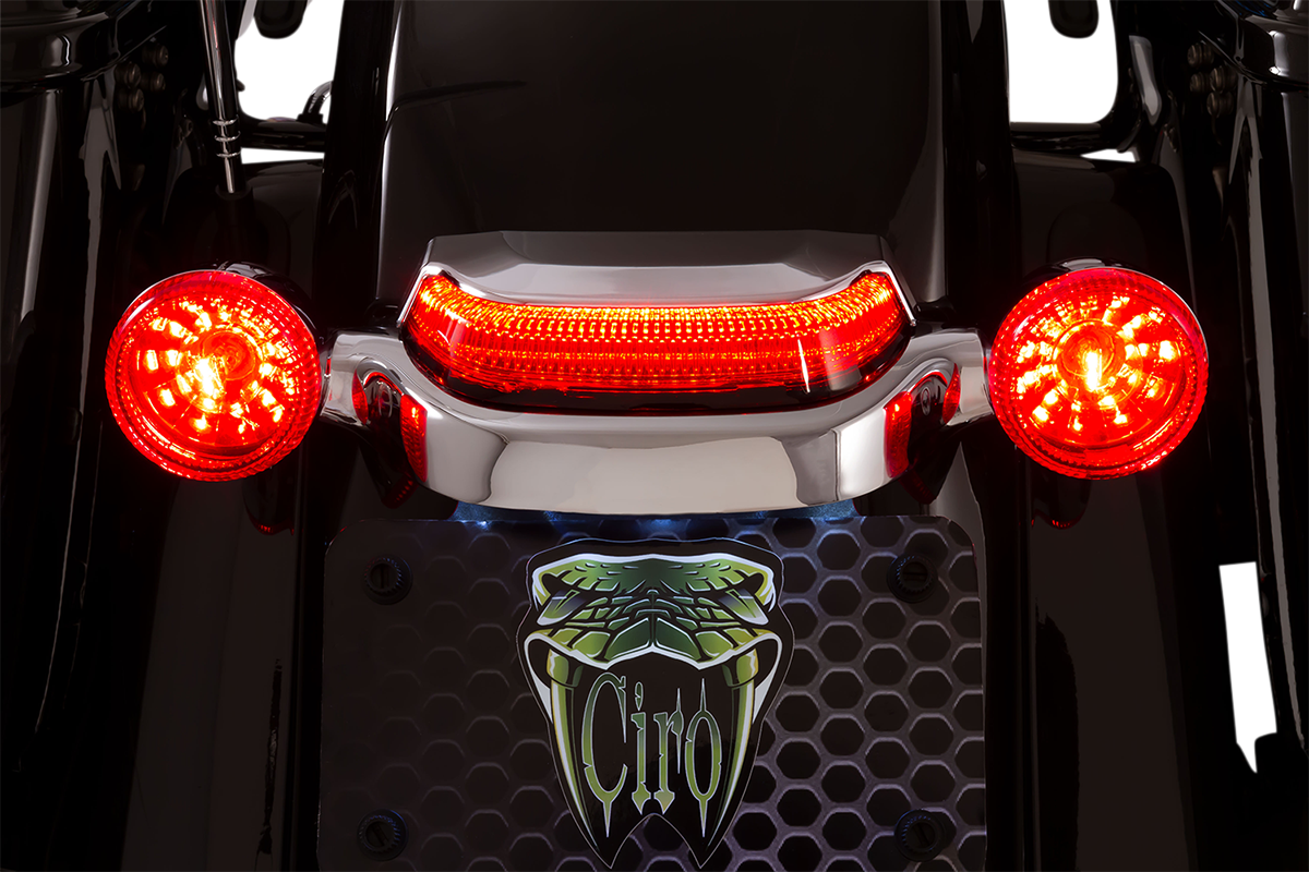 Ciro Taillight Ltstrk - Red/Chrome