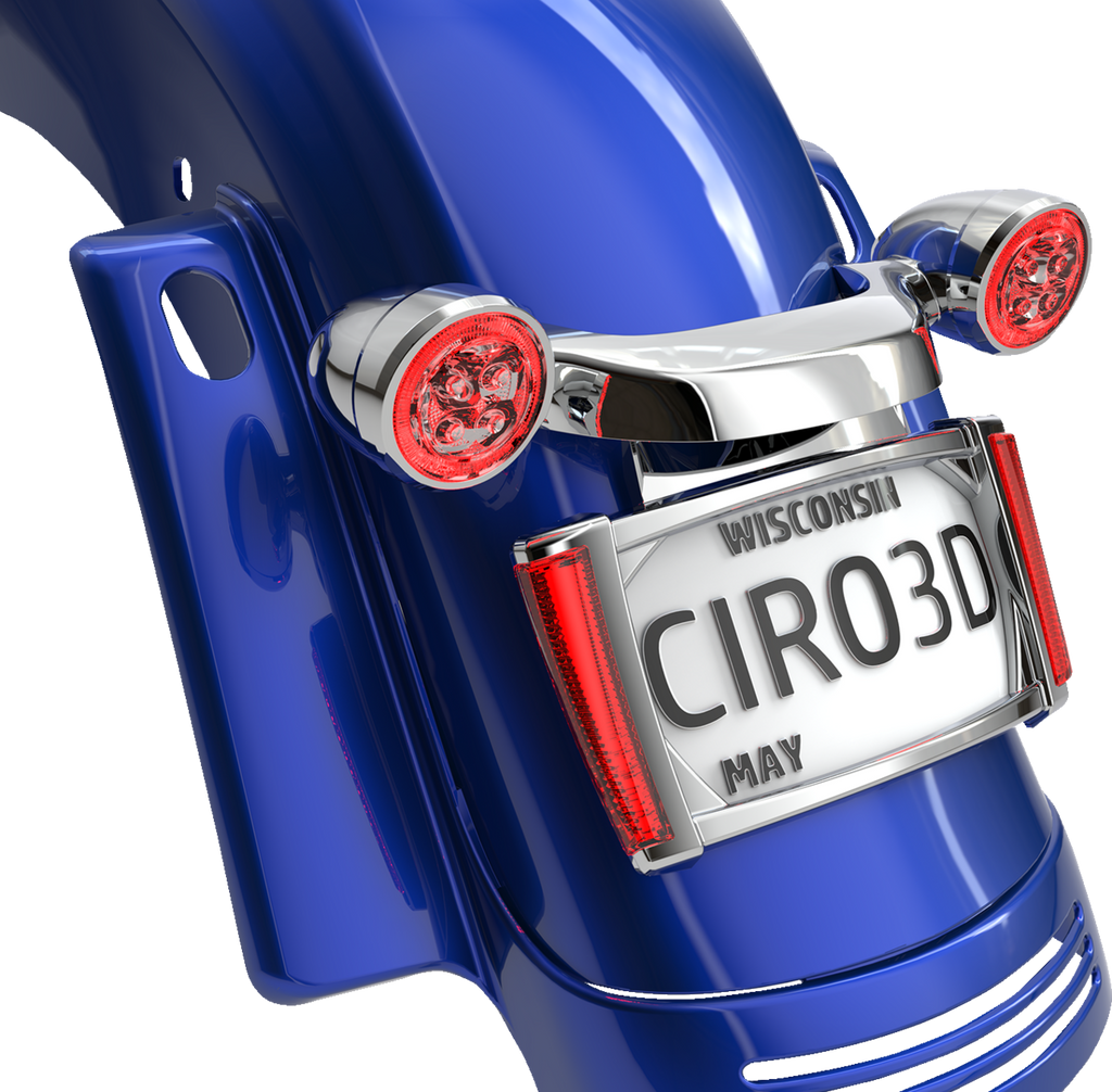 Ciro Frame Lp W/leds - Chrome/Red