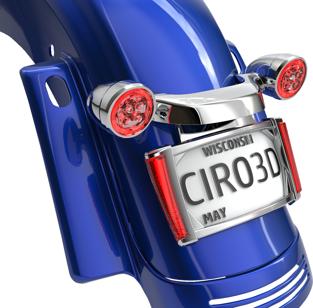 Ciro Frame Lp W/leds - Chrome/Red