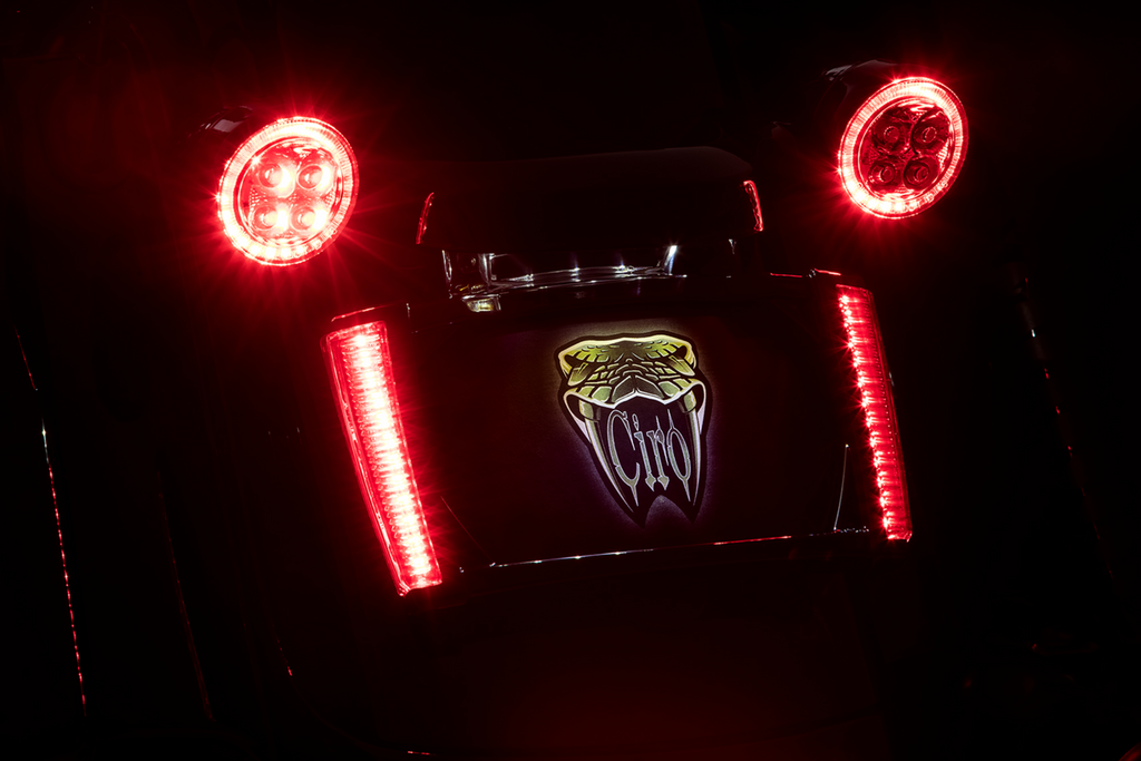 Ciro Frame Lp W/leds - Black/Red