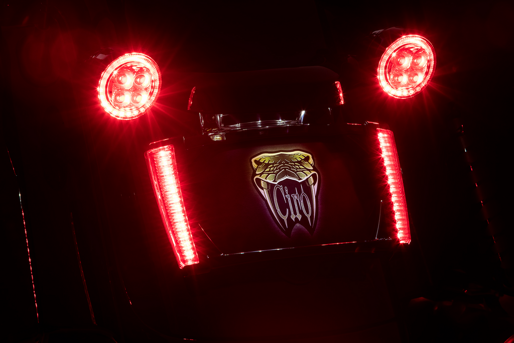 Ciro Frame Lp W/leds - Black/Red