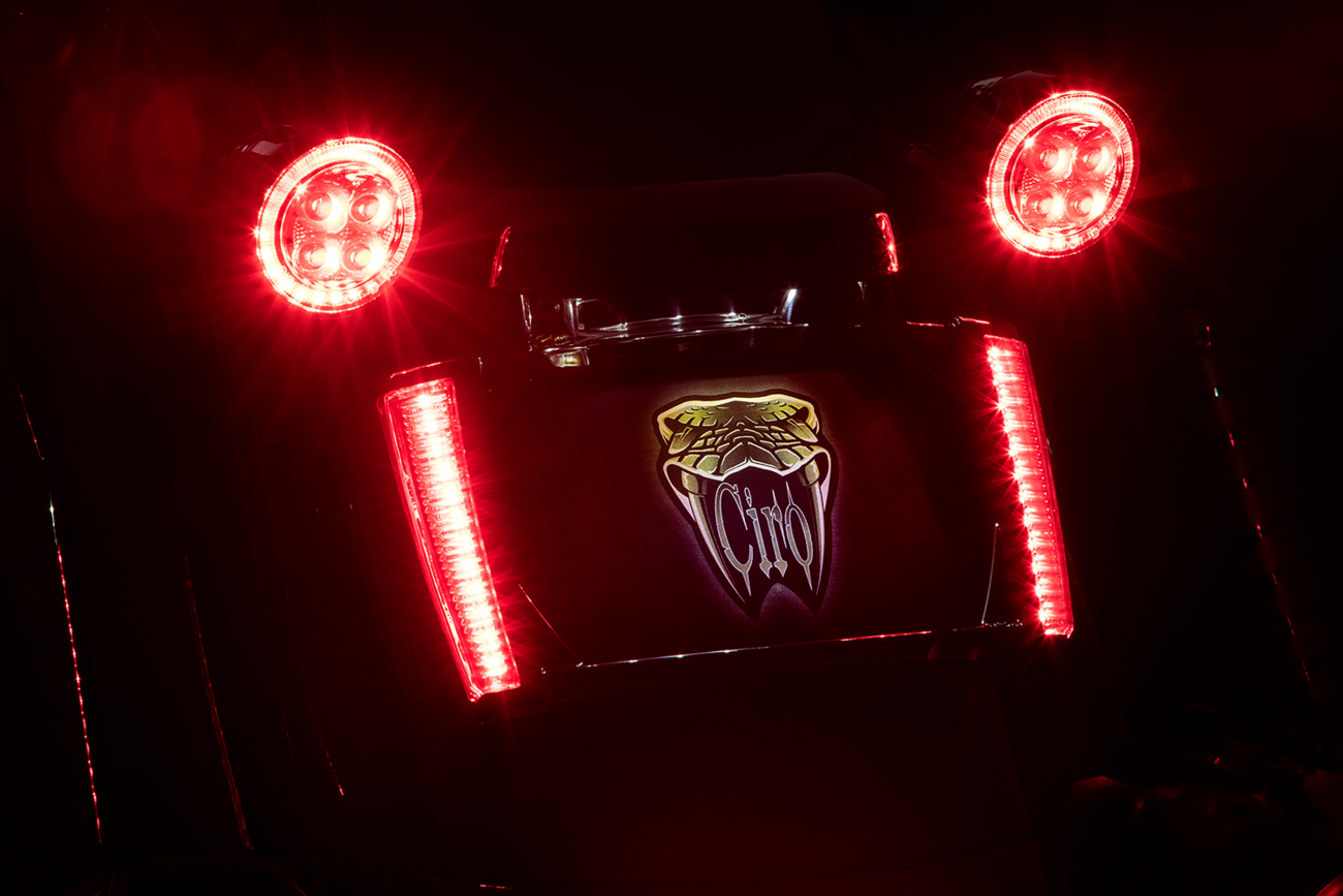 Ciro Frame Lp W/leds - Black/Red