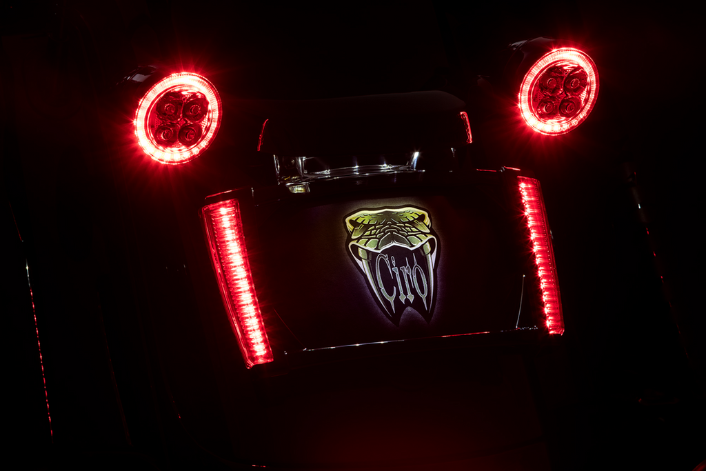 Ciro Frame Lp W/leds - Black/Red
