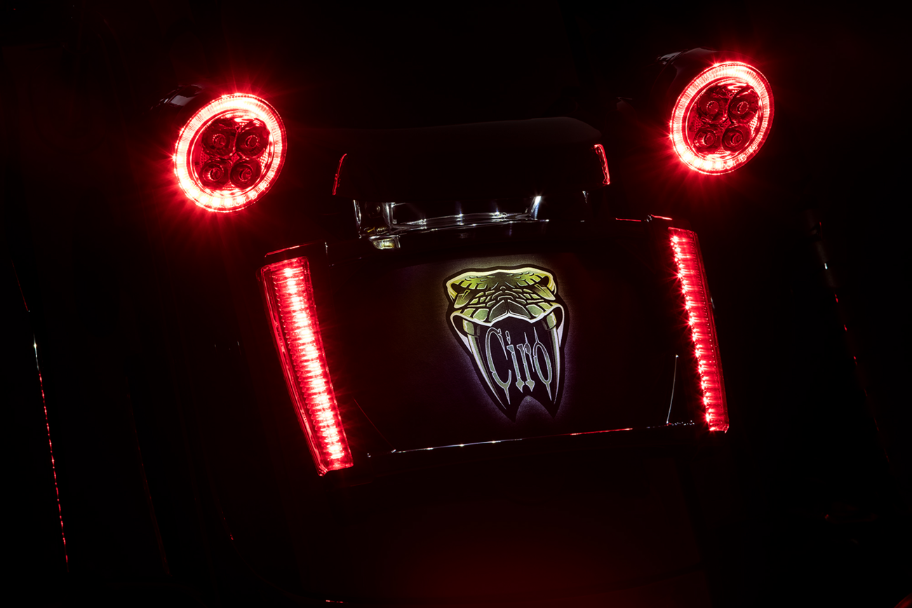 Ciro Frame Lp W/leds - Black/Red