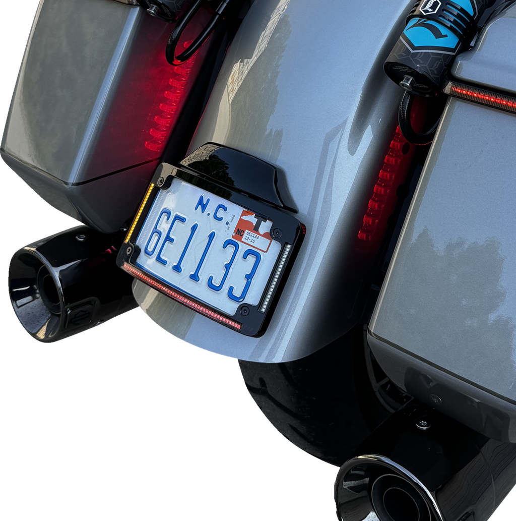 Custom Dynamics License Plate Frame Led All In One Black