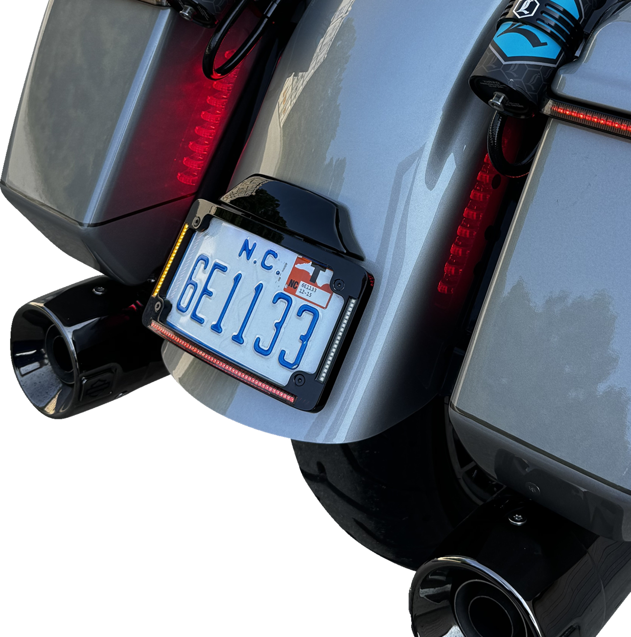 Custom Dynamics License Plate Frame Led All In One Black