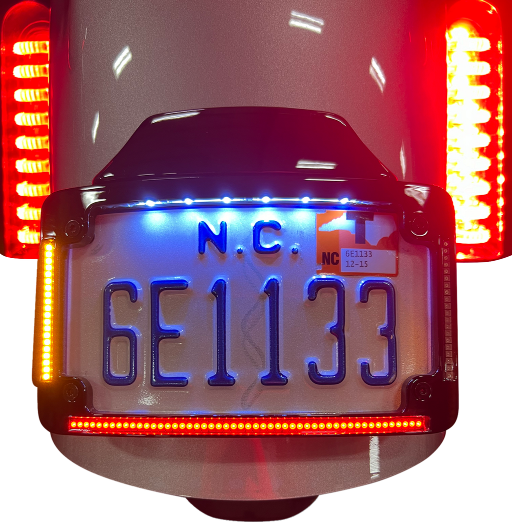 Custom Dynamics License Plate Frame Led All In One Black