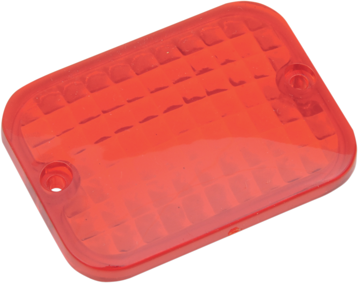 Drag Specialties Lens Repl Rectangular - Red