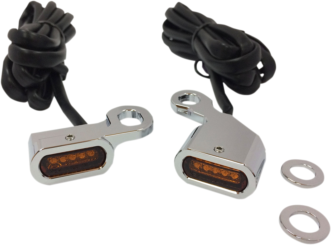 Drag Specialties Lights Mrkr Chr Ambr 96-