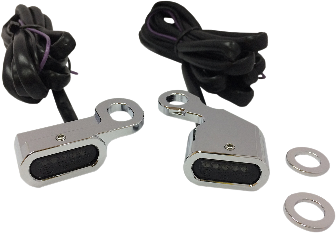 Drag Specialties Lights Mrkr Chr Smk 96-