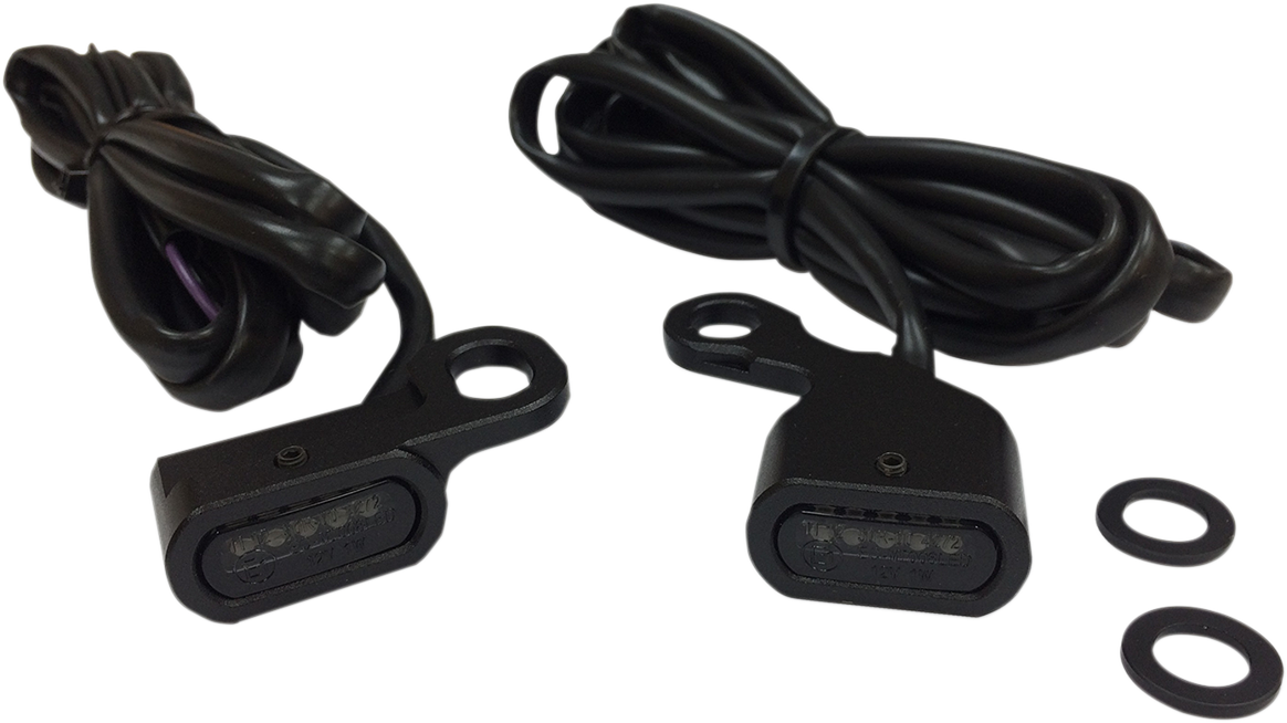 Drag Specialties Lights Mrkr Blk Smk 96-