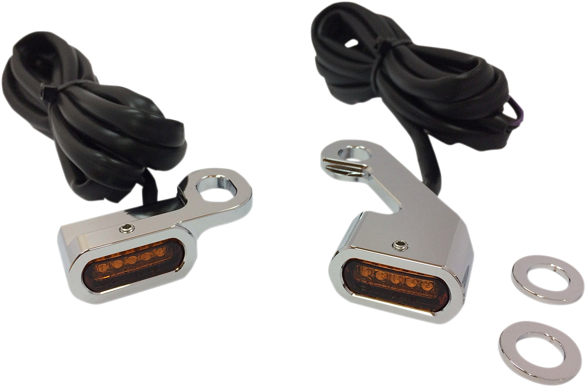 Drag Specialties Lights Mrkr Chr Ambr Flt