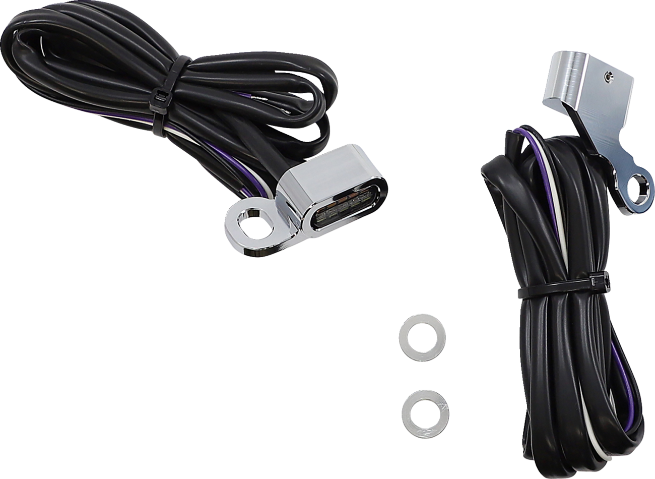 Drag Specialties Lights Mkr C Wh/a Smk 96-