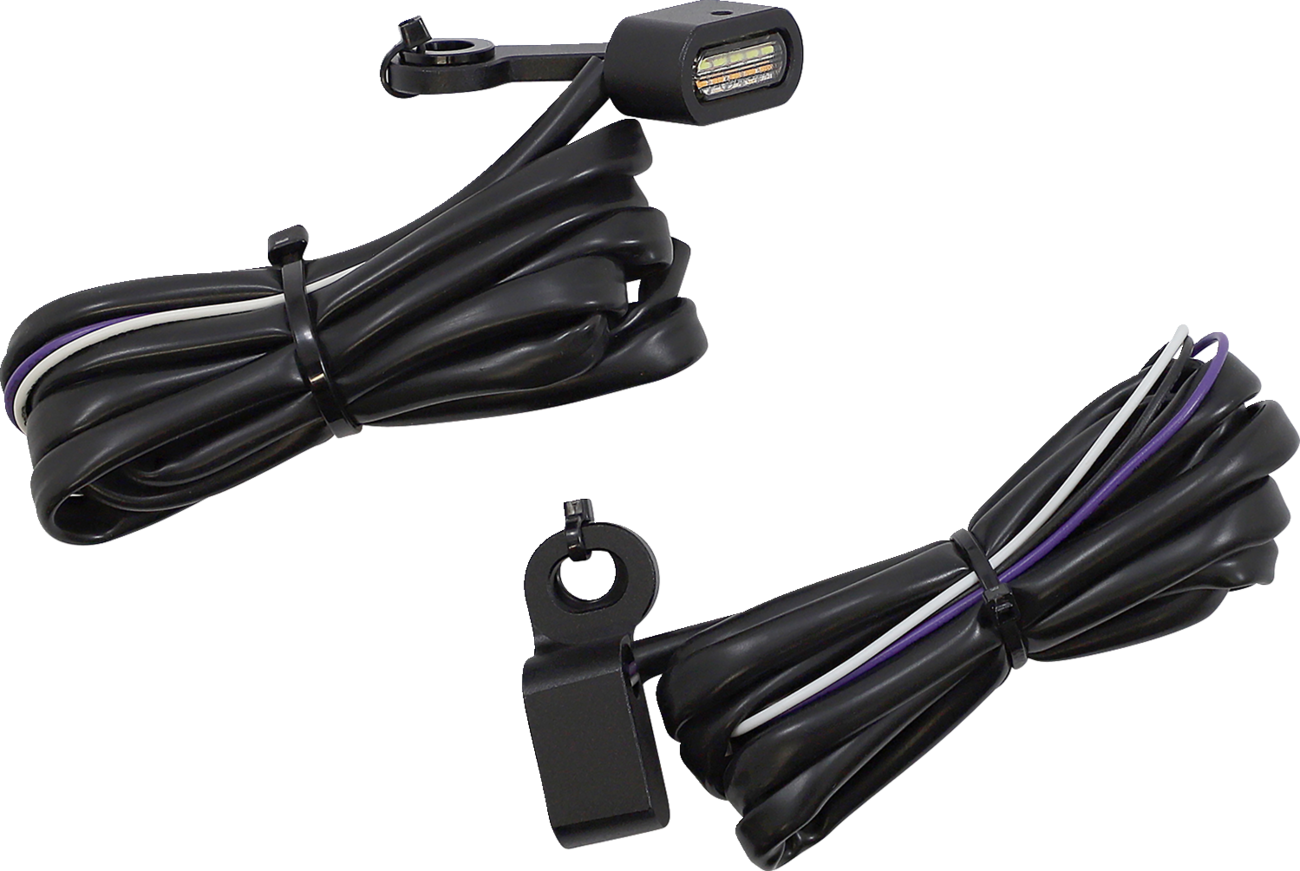 Drag Specialties Lights Mkr Mb Wh/ambr