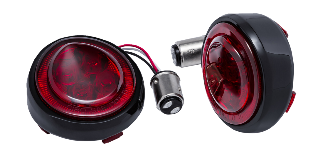 Ciro Light Fang Rear - Black/Red