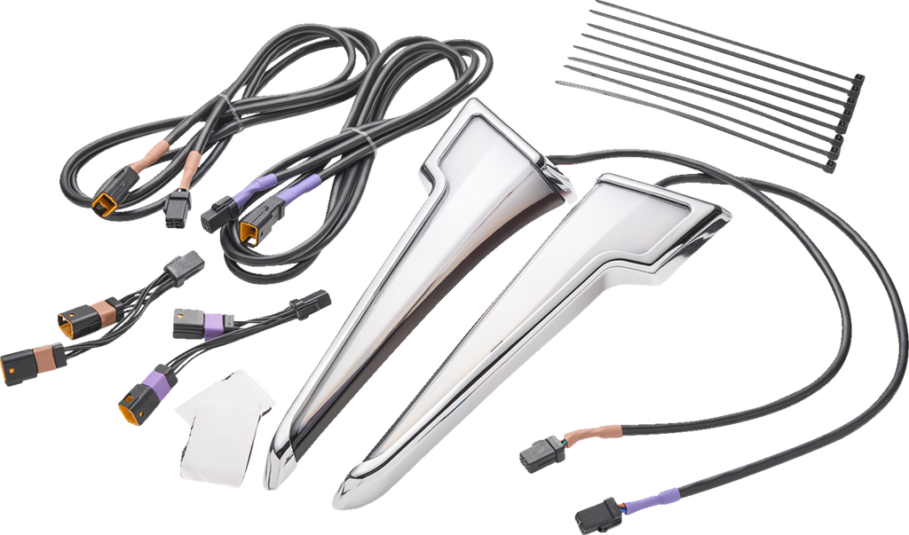 Ciro Light Fairing Led Quill W/t-signal Street Glide Chrome