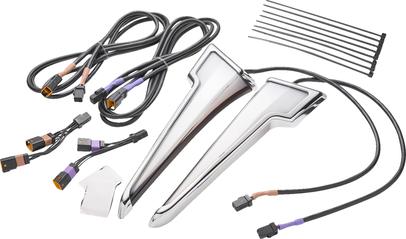 Ciro Light Fairing Led Quill W/t-signal Street Glide Chrome