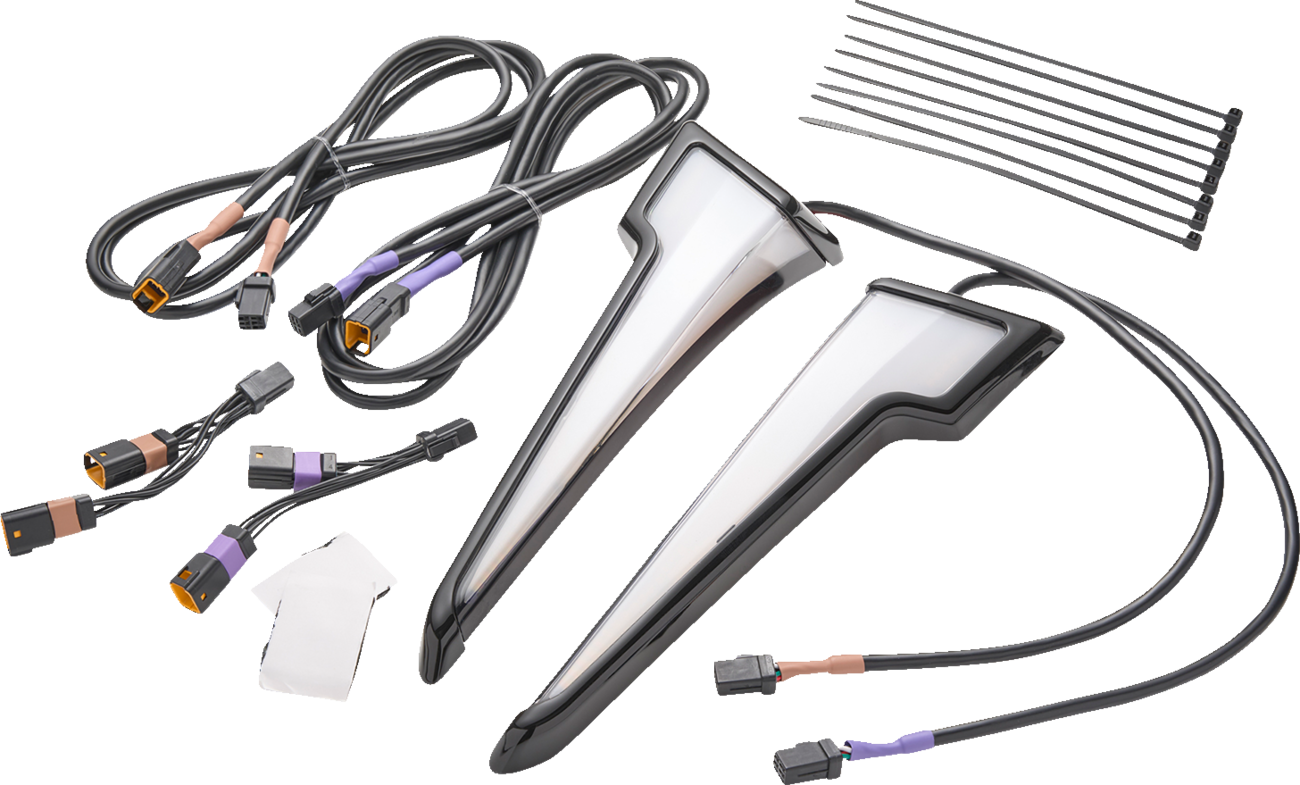 Ciro Light Fairing Led Quill W/t-signal Street Glide Black