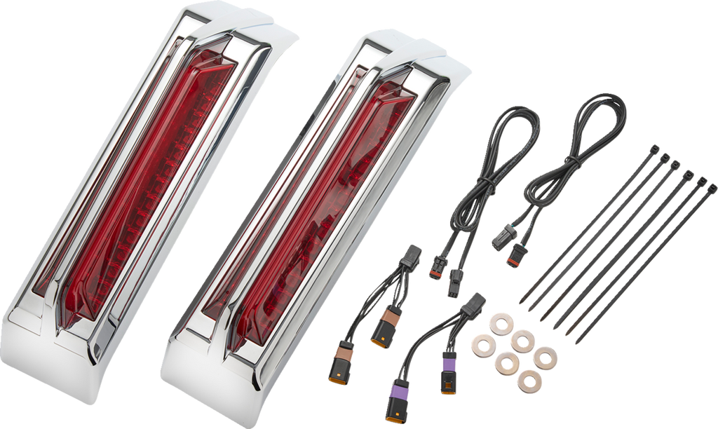 Ciro Lights Tail Filler Panel Red Lens Chrome