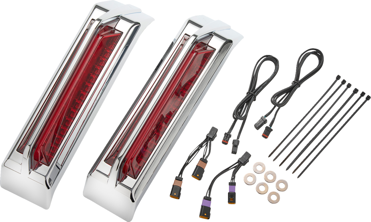 Ciro Lights Tail Filler Panel Red Lens Chrome