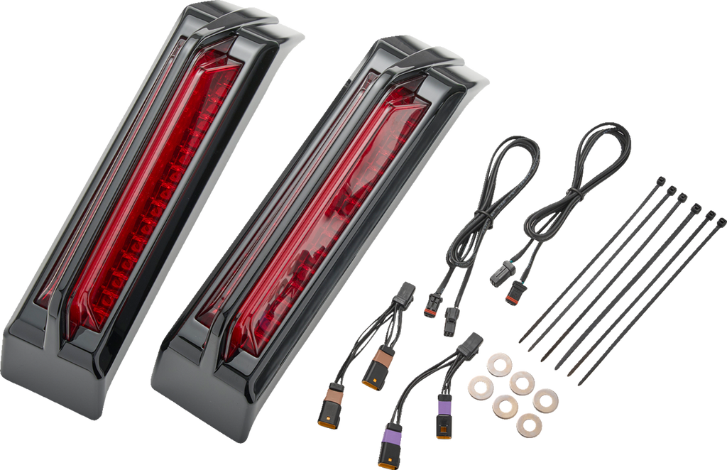 Ciro Lights Tail Filler Panel Red Lens Black
