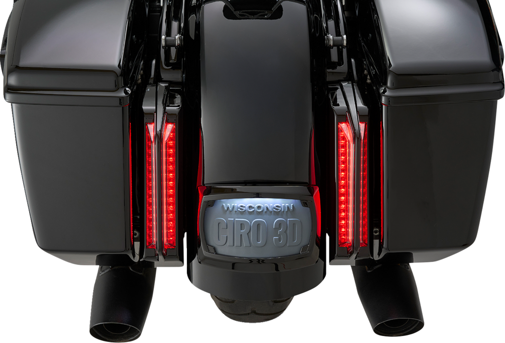 Ciro Lights Tail Filler Panel Red Lens Black