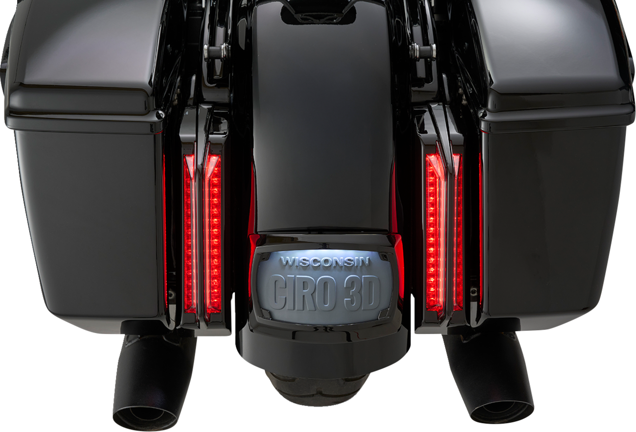 Ciro Lights Tail Filler Panel Red Lens Black