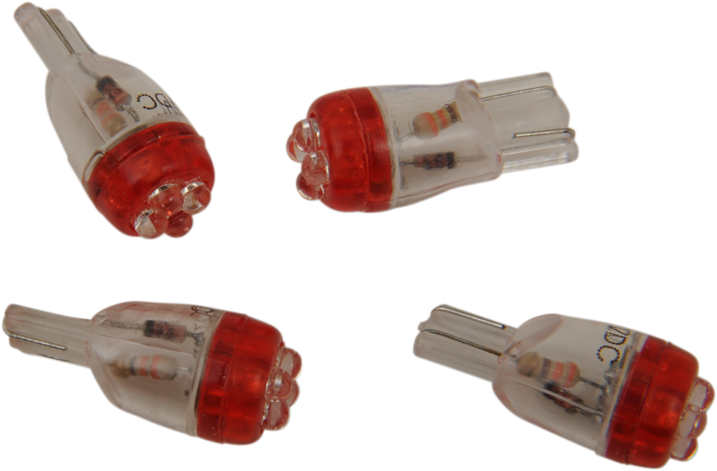 Drag Specialties Mini Wedge Red Led