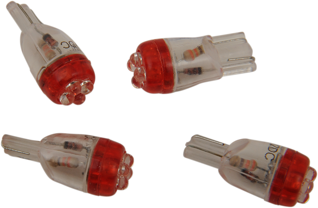 Drag Specialties Mini Wedge Red Led