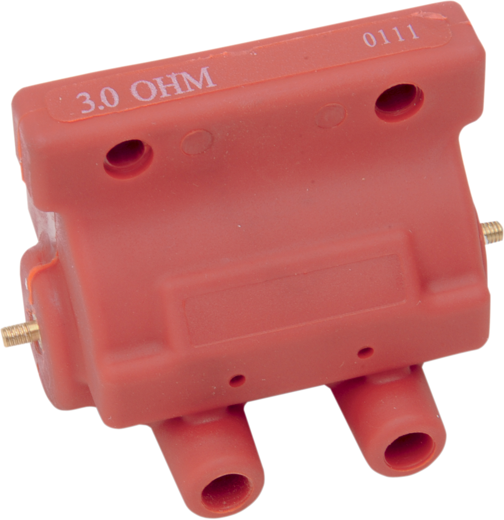 Drag Specialties Coil Molded 3 Ohm - Red