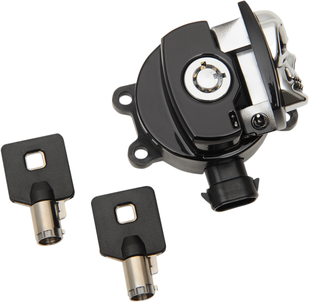 Drag Specialties Switch Ign Blk Skl 14-22