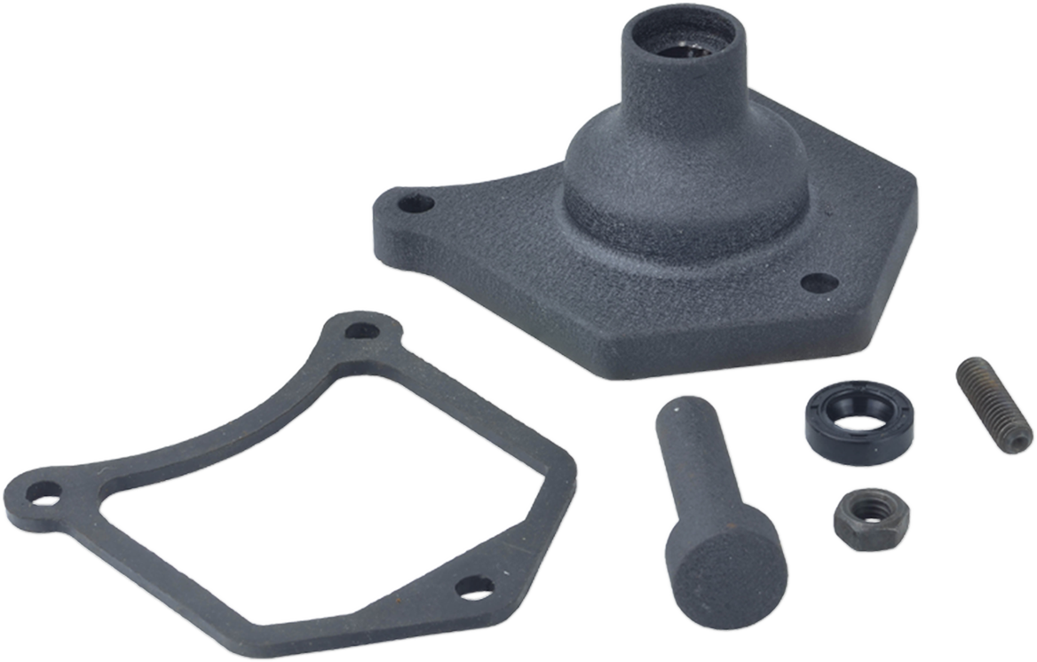 Drag Specialties Starter Button Wrkle - Black