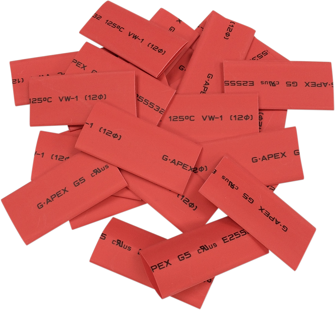 Drag Specialties Tube Ht Shrk Red 25PK