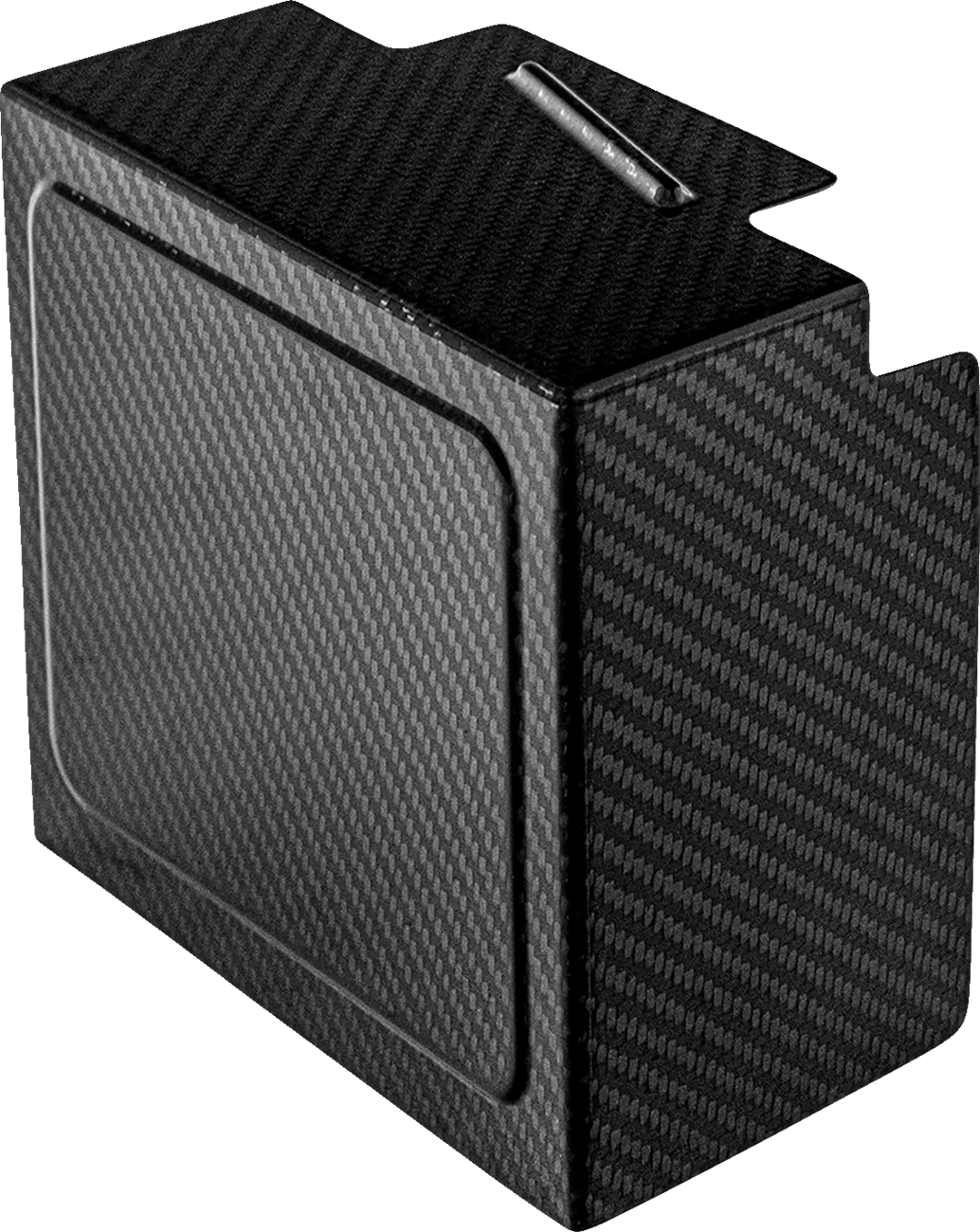 SADDLEMEN Battery Cover - Carbon Fiber - Gloss Black
