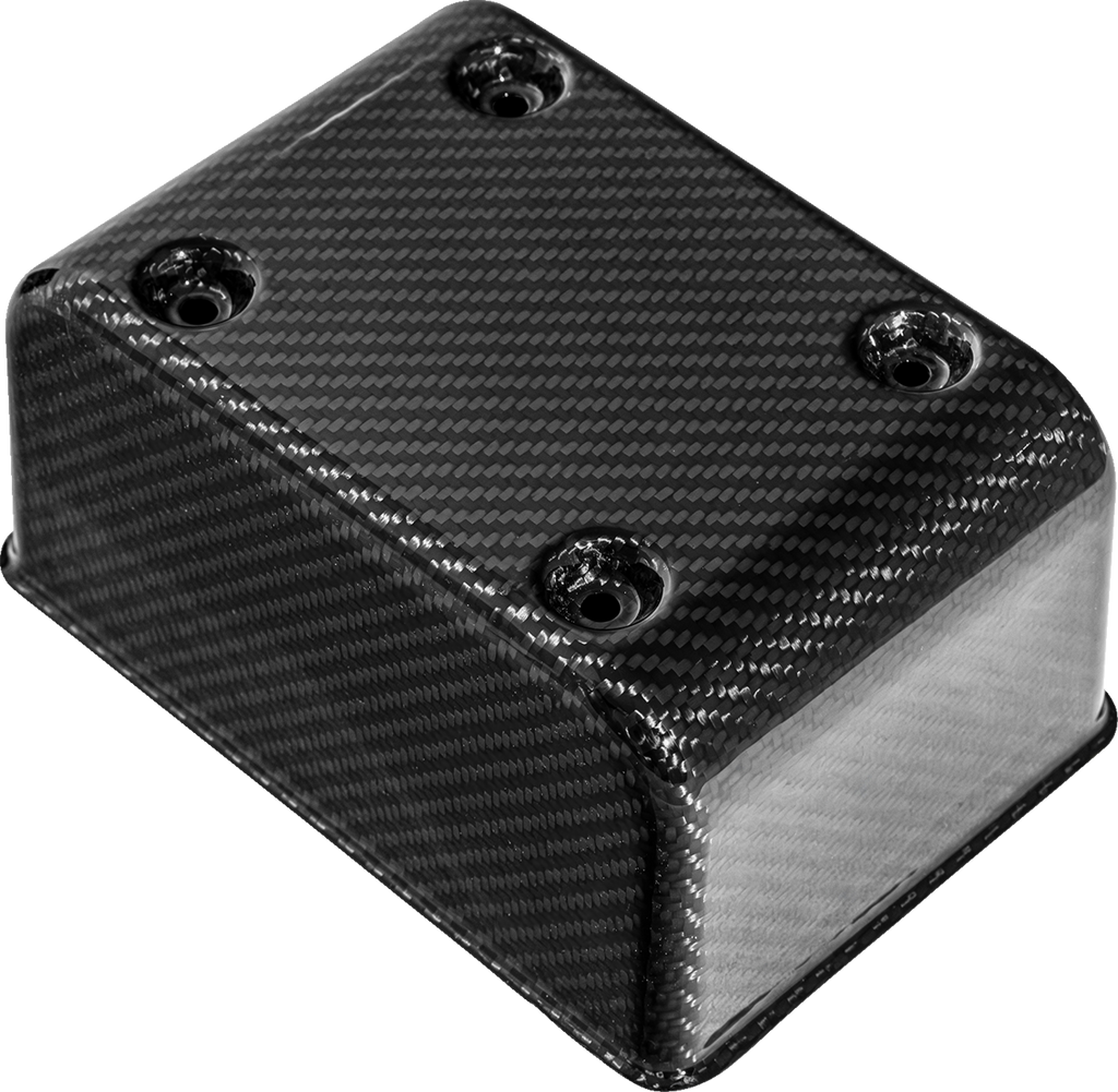 SADDLEMEN Fuse Block Cover - Carbon Fiber - Gloss Black