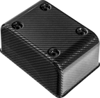 SADDLEMEN Fuse Block Cover - Carbon Fiber - Gloss Black
