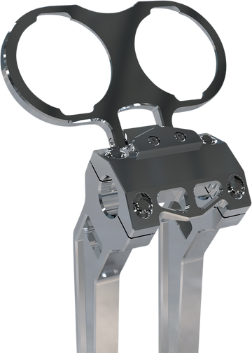 LA Choppers Gauge Mnt Raw Dyna Dual