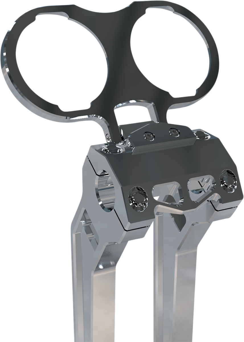 LA Choppers Gauge Mnt Raw Dyna Dual