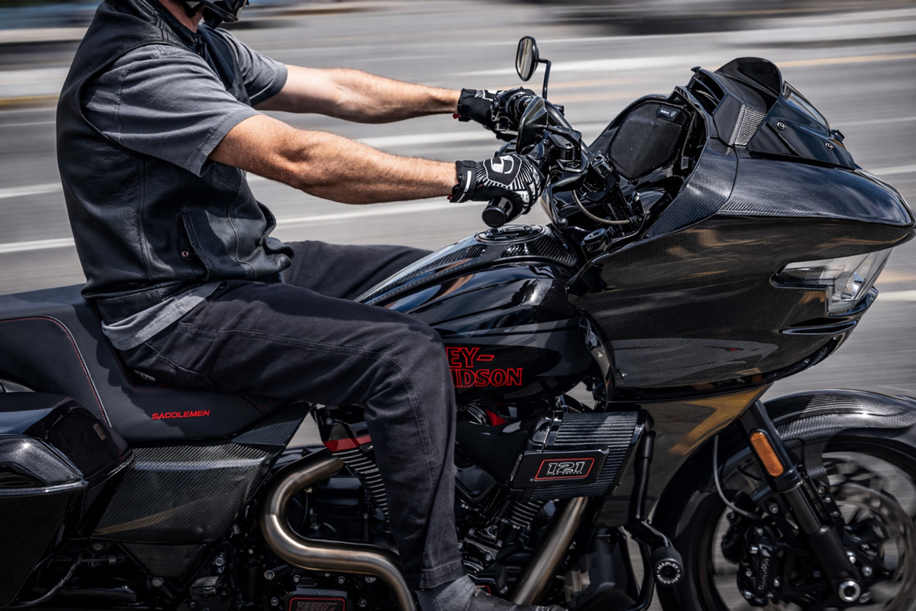 SADDLEMEN Dash Panel - Center Fill - Carbon Fiber/Gloss