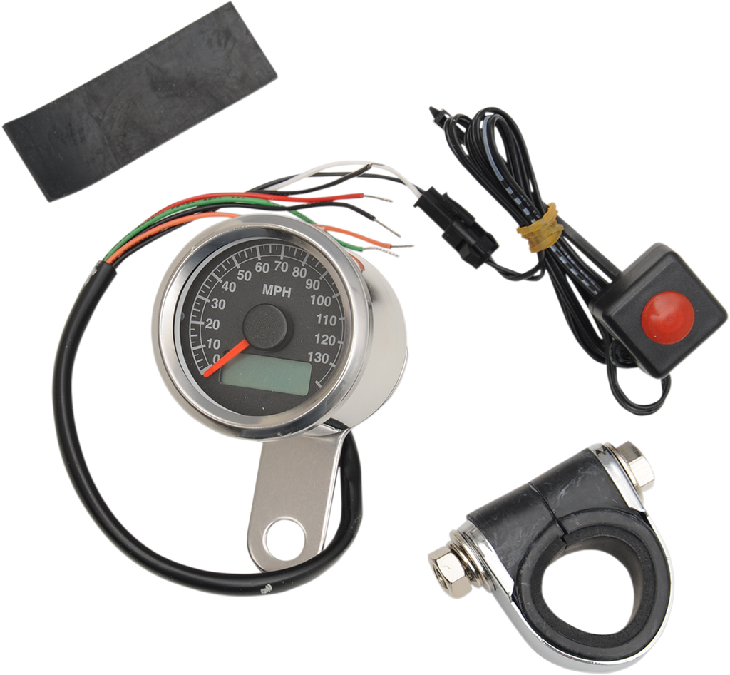 Drag Specialties Speedometer 1.87'BLK Pro