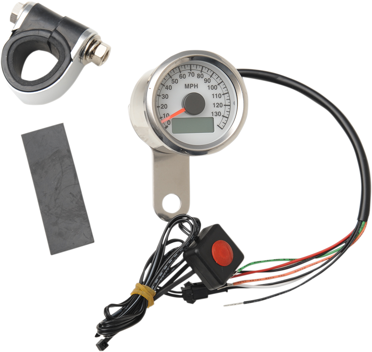 Drag Specialties Speedometer 1.87'WHT Pro