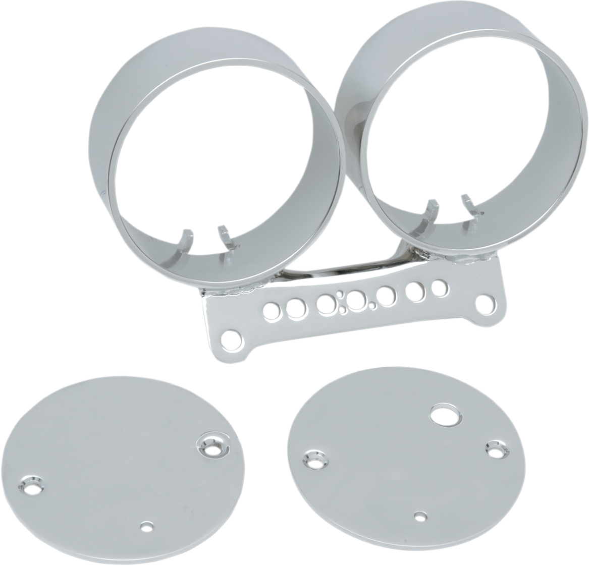 Drag Specialties Mount Gage Chr Dble