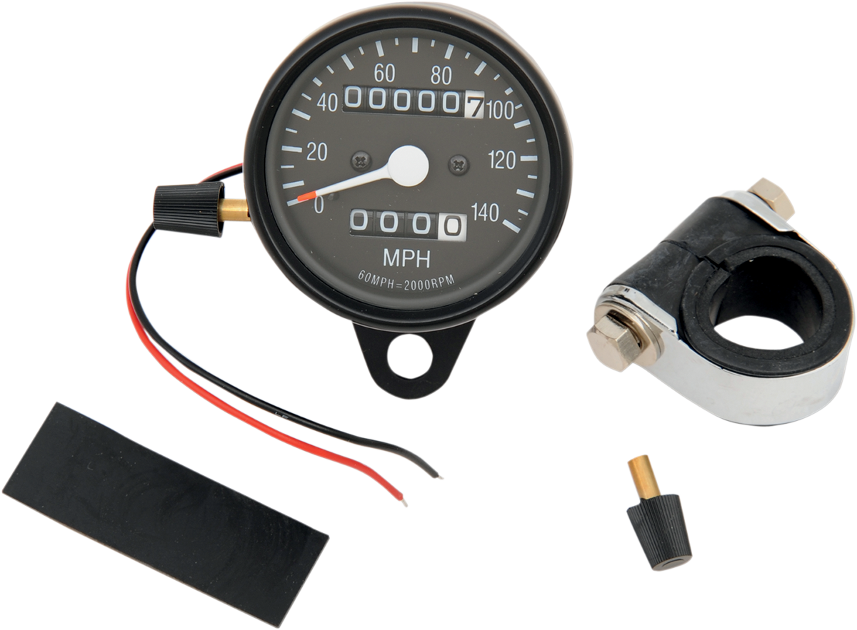 Drag Specialties Speedo Blk 2:1TRP Blk Fce