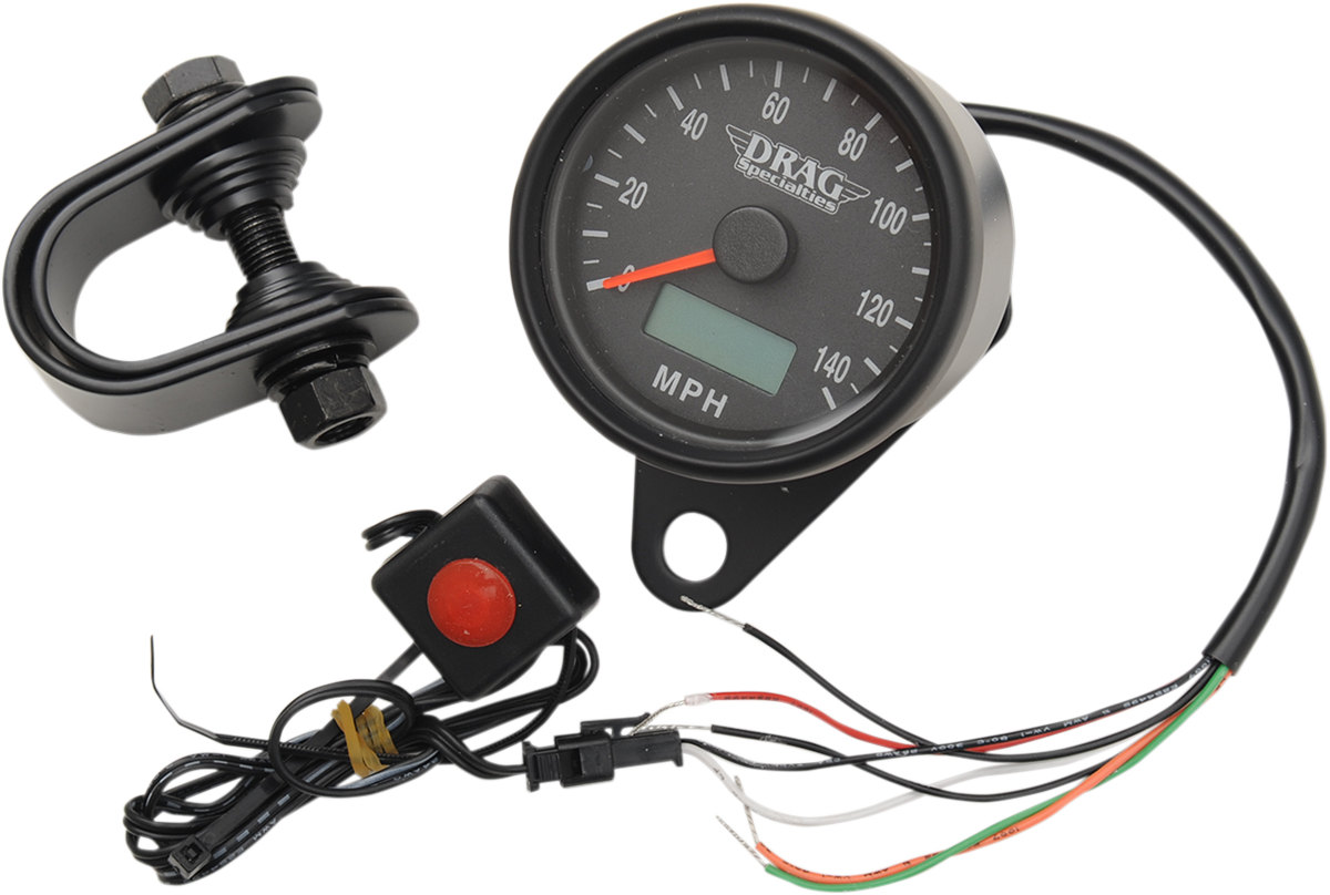 Drag Specialties Speedo Blk 2.4' Prog - Black