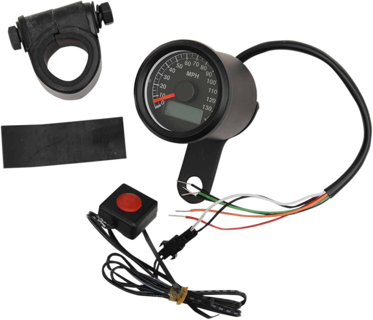 Drag Specialties Speedo Blk 1.8' Prog - Black
