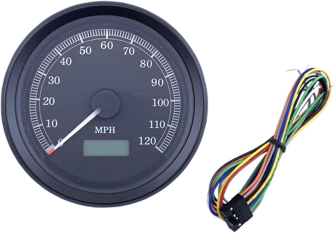 Drag Specialties Speedometer Universal 3.37'MPH