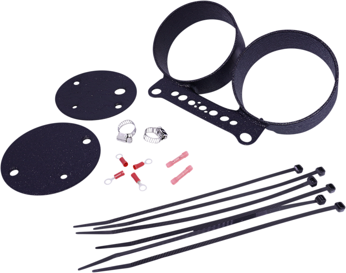 Drag Specialties Mount Gage Wrnkl B Double