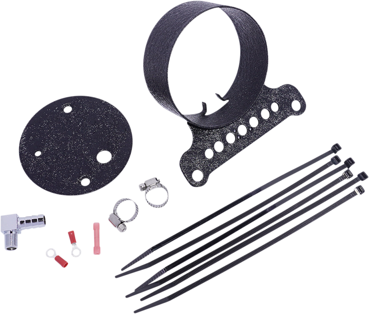 Drag Specialties Mount Gage Wrnkl B Single